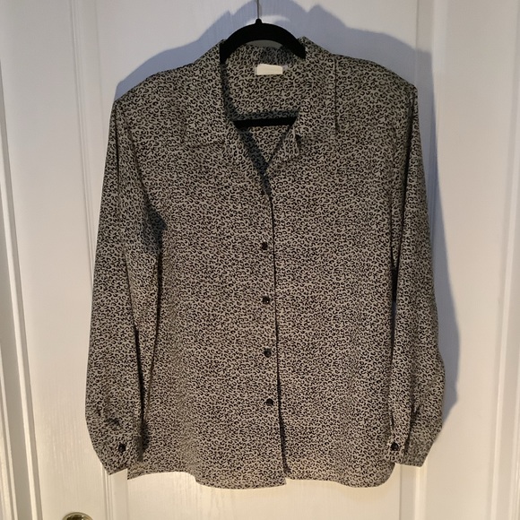 Vintage animal print long sleeve blouse by Scorpio - Picture 1 of 9